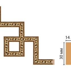 Декоративный угловой элемент DECOMASTER 157-3-43 (300*300мм)