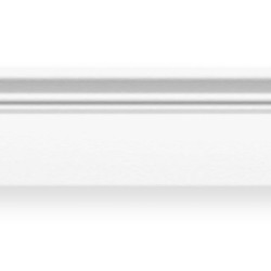 Плинтус напольный DECOMASTER D122-115ДМ (78*21*2400мм) белый матовый