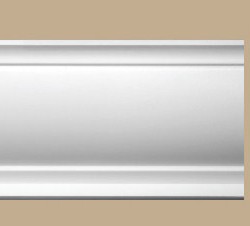 Плинтус потолочный гладкий DECOMASTER A204 (103*101*2000мм)