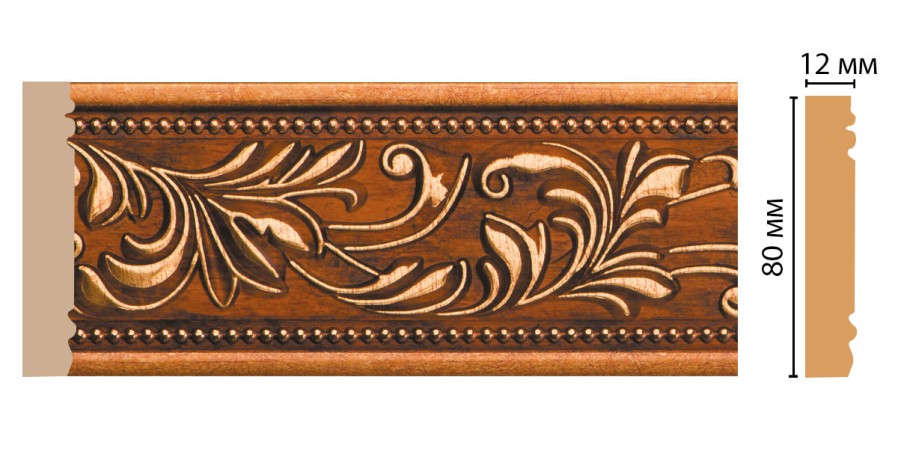 Молдинг DECOMASTER 150-1223 (80*12*2400мм)