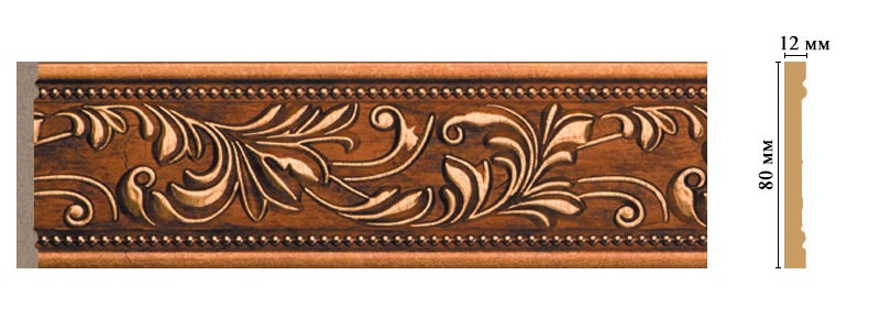 Молдинг DECOMASTER 150-1223 (80*12*2400мм)