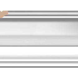 Плинтус потолочный DECOMASTER D100-114ДМ (69*69*2400мм)