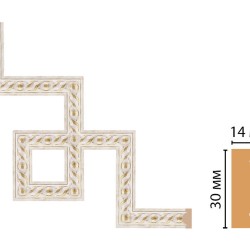 Декоративный угловой элемент DECOMASTER 157-3-41 (300*300мм)